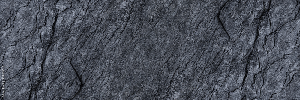 Poster horizontal black stone texture for pattern and background