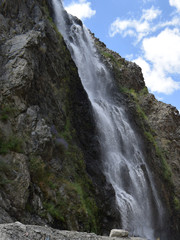 Fototapeta na wymiar Manthokha Waterfall, Kharmang, Pakistan