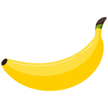 Banana icon isolated on white background.