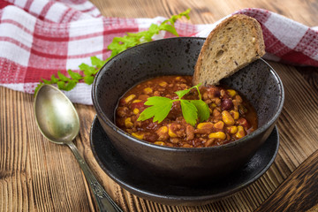 Mexican chili con carne.