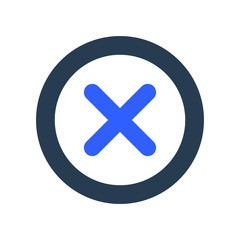 Obraz premium Cancel, cross icon