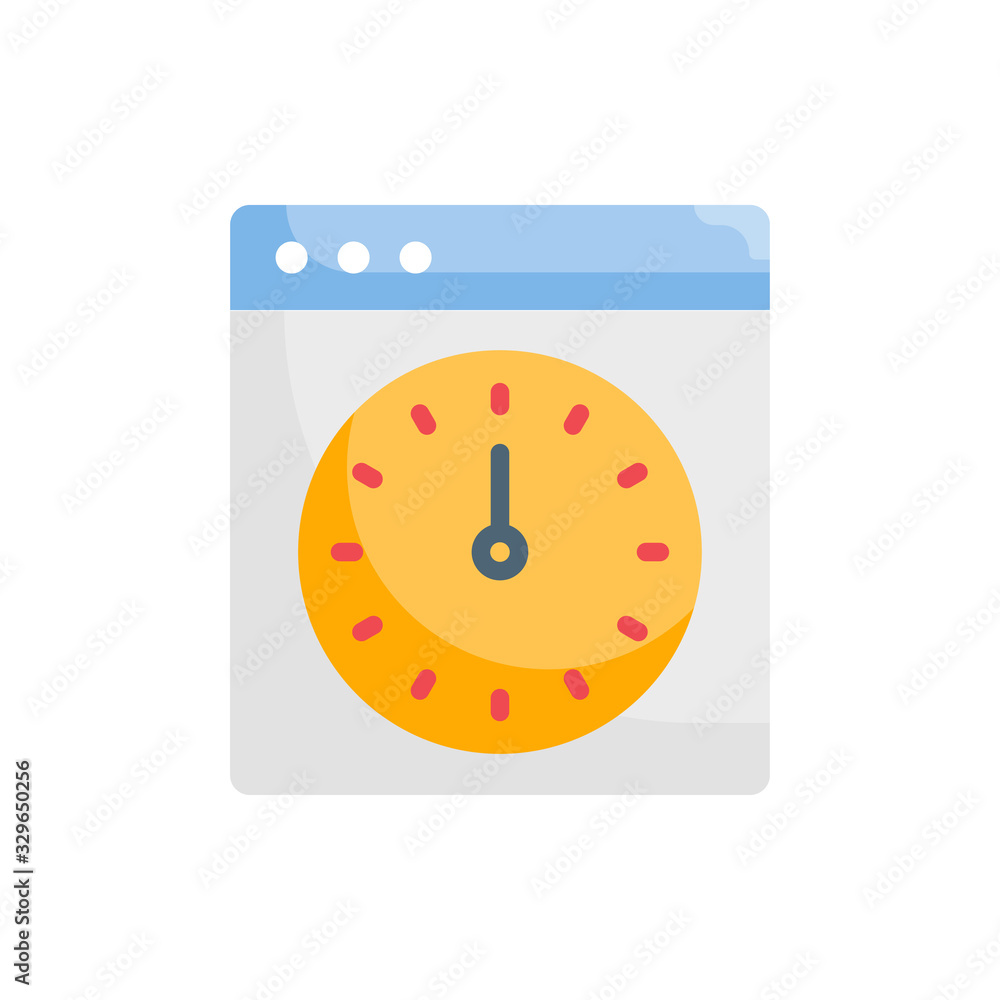 Poster page optimization vector illustration flat design and development style icon