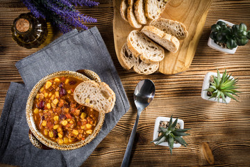 Mexican chili con carne.