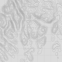 Topographic map lines background. Abstract vector illustration.