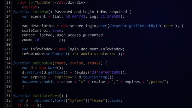 computer code programming coding process