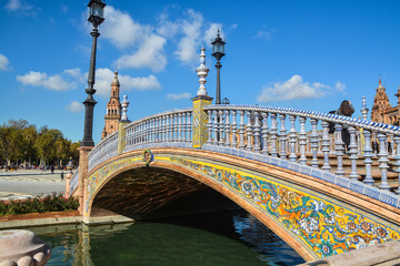 Square of Spain in Seville.