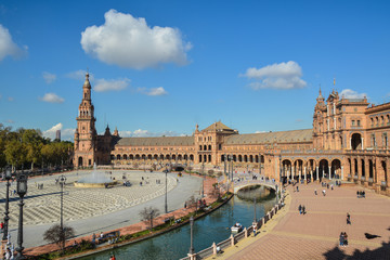 Square of Spain in Seville.