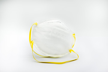 Generic white face mask at present in short supply due to World Pandemic Corona Virus.