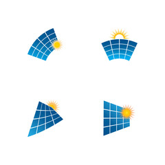 Solar Energy vector icon illustration design template