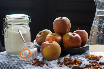 ingriedents of apple pie. 