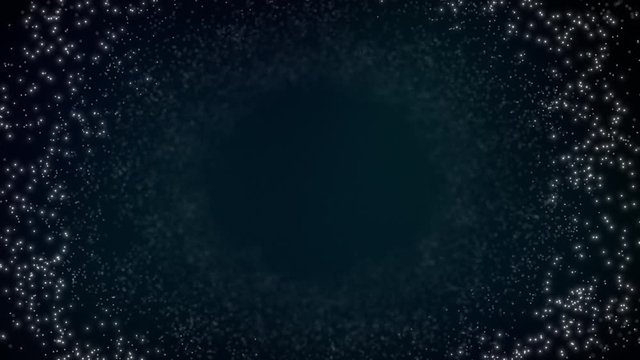 Abstract plexus illustration wallpaper background with copy space transformation dots line with futuristic innovation technology digital business network decentralize connection galaxy science concept