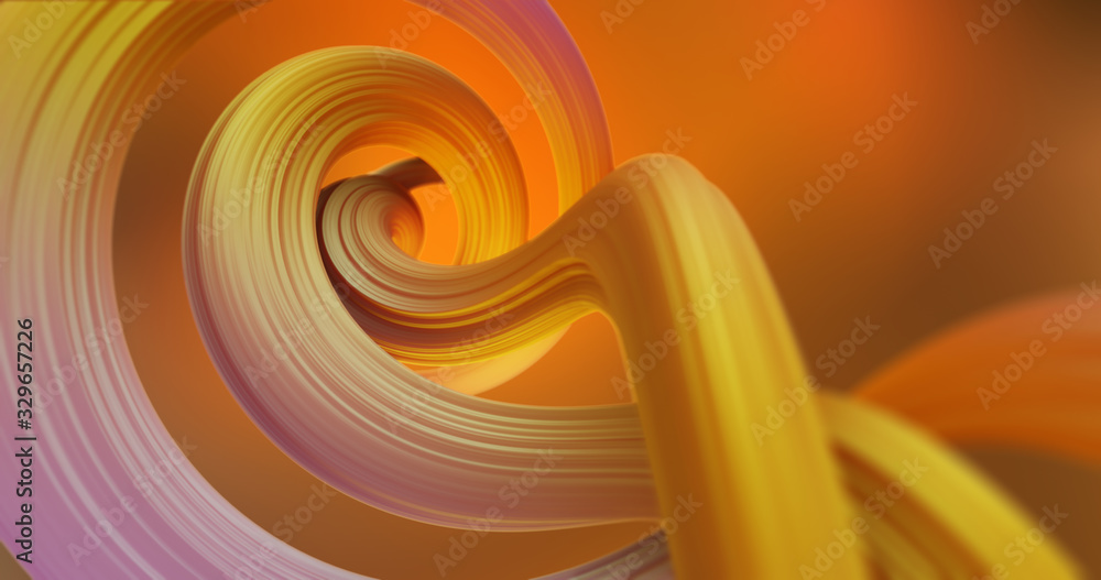 Poster abstract colorful orange and pink pastel swirl, natural curve art background. curved and wavy patter