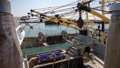 Fishing trawler in Hörnum harbor