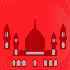 ramadan kareem vector illustration.muslim celebration banner template.islamic religion modern design.arabic culture background