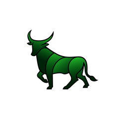 Obraz premium Strong bull design template logo vector