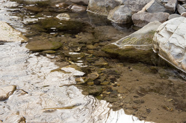 river with clean mountain water