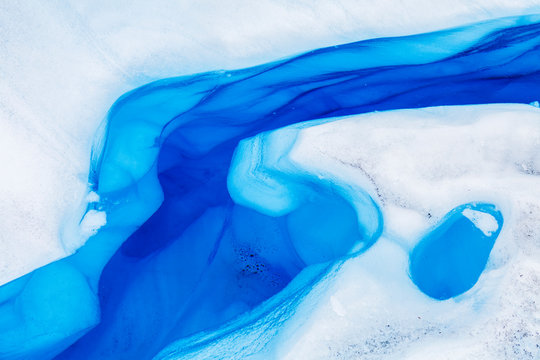 Detail of the Ice Field at Perito Moreno Glacier, Los Glaciares National Park, UNESCO World Heritage Site, Patagonia, Argentina, South America