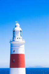 Fototapeta na wymiar lighthouse of Gibraltar. Copy Space.