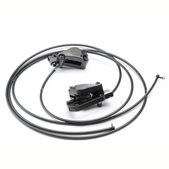 Two mtb hydraulic disc brake calipers