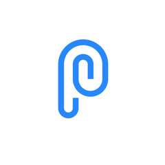 initial letter P logo