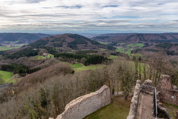Fototapeta na wymiar Burg Hohengeroldseck Seelbach
