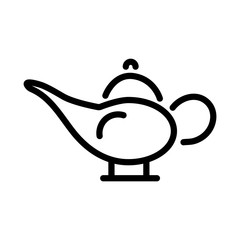 tea pot line style icon