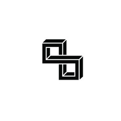 infinity block 3d logo