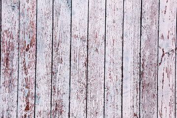 Fototapeta premium Old painted wooden fence. Background texture.