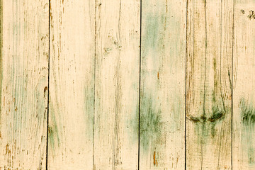 Old painted wooden fence. Background texture.
