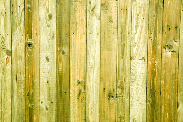 Old painted wooden fence. Background texture.