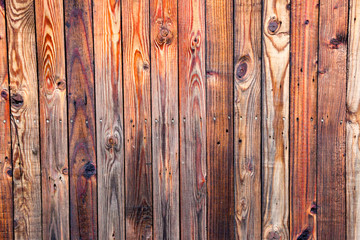 Old painted wooden fence. Background texture.