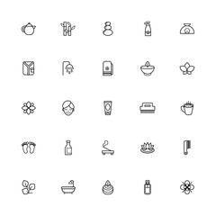 bundle of spa line style icons