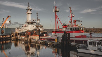 Tug boat in Coos Bay Oregon