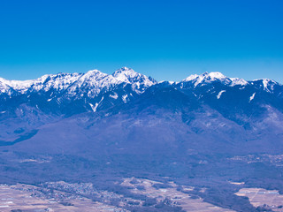山, 雪, 風景, 空, アルプス山脈, 冬, 自然, 全景
