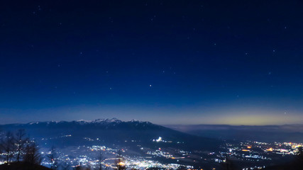 星空, 夜景, 星, 風景, 雲