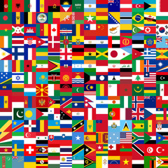 Square world flags