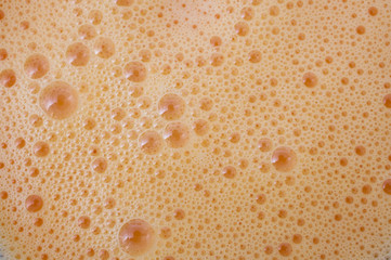 A macro photo of beaten eggs