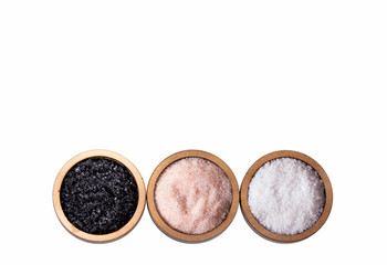 Sea salt, pink and black - Variety of salts