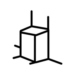 3d figure designer line style icon