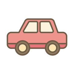 car child toy block style icon