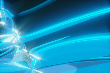 background futuristic glass technological dynamic   3d render