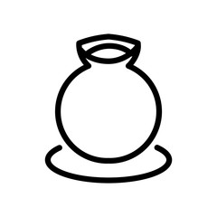 water jar line style icon