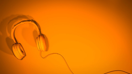 Headphones Orange