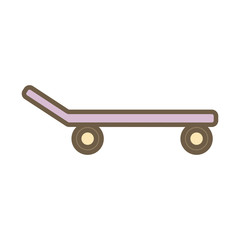 skate roller child toy block style icon