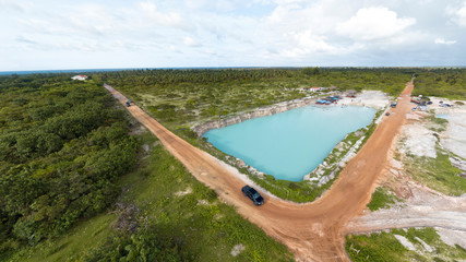 Aerial Image of Buraco Azul Castelhano, Acaraú, Ceara 18 km from Jericoacoara