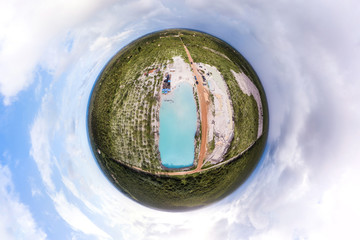 Little Planet of Buraco Azul Castelhano, Acaraú, Ceara 18 km from Jericoacoara