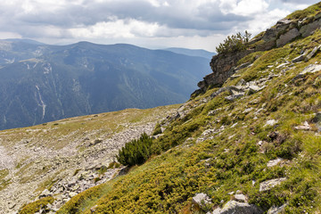 Trail from Prekorets peak to Kupen peak, Rila Mountain, Bulgaria