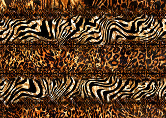 abstract wild leopard skin texture