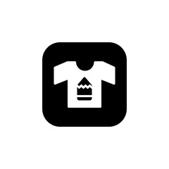 Fototapeta premium creative shirt icon. Online Learning icon. Perfect for application, web, logo and presentation template. icon design solid rounded style