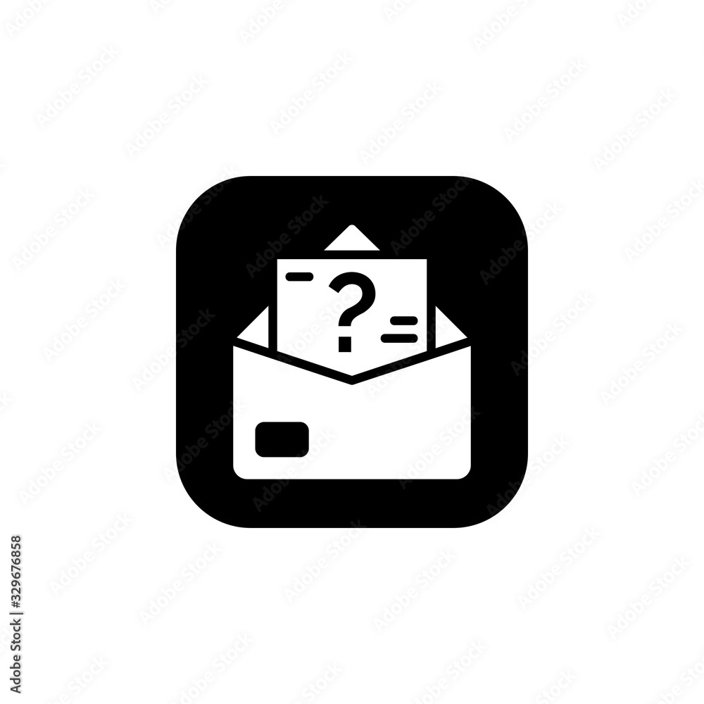 Poster help message icon. online learning icon. perfect for application, web, logo and presentation templat